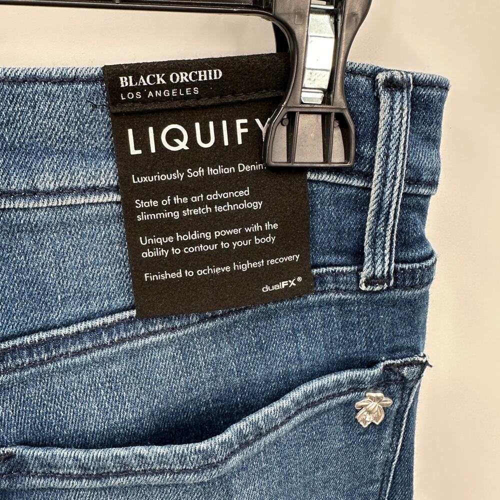 BLACK ORCHID NWT Carmen High Rise Ankle Fray Italian Skinny Denim Jean // 29 - Picture 7 of 11